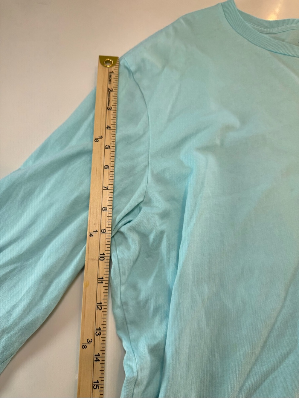 Vineyard Vines Men’s Long-Sleeve Pocket Tee - Aqua Blue - Picture 6 of 11